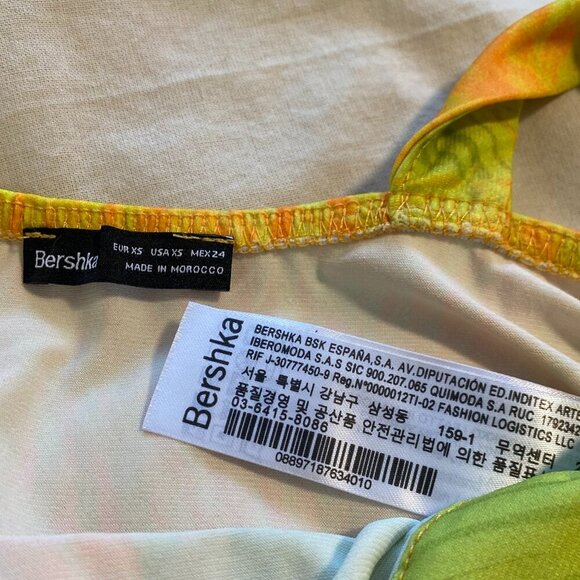 NWOT Bershka Yellow Crop-top Size‎ XS - Picture 6 of 6